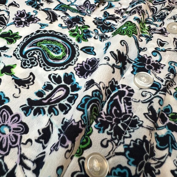 Classic Jones New York Paisley Blouse - Picture 5 of 13